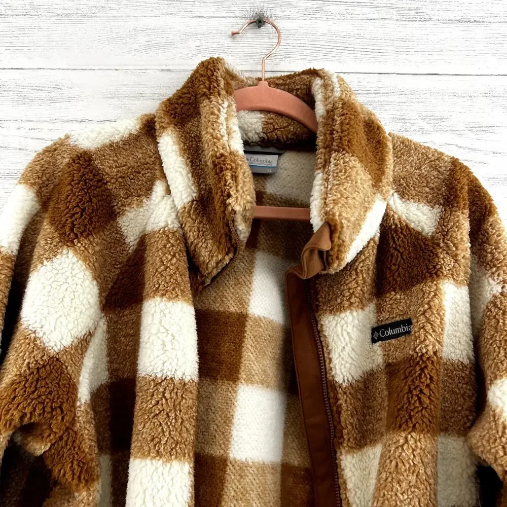 Columbia NWT Big Timber Peak‎ Gingham Full Zip Jacket Size XL